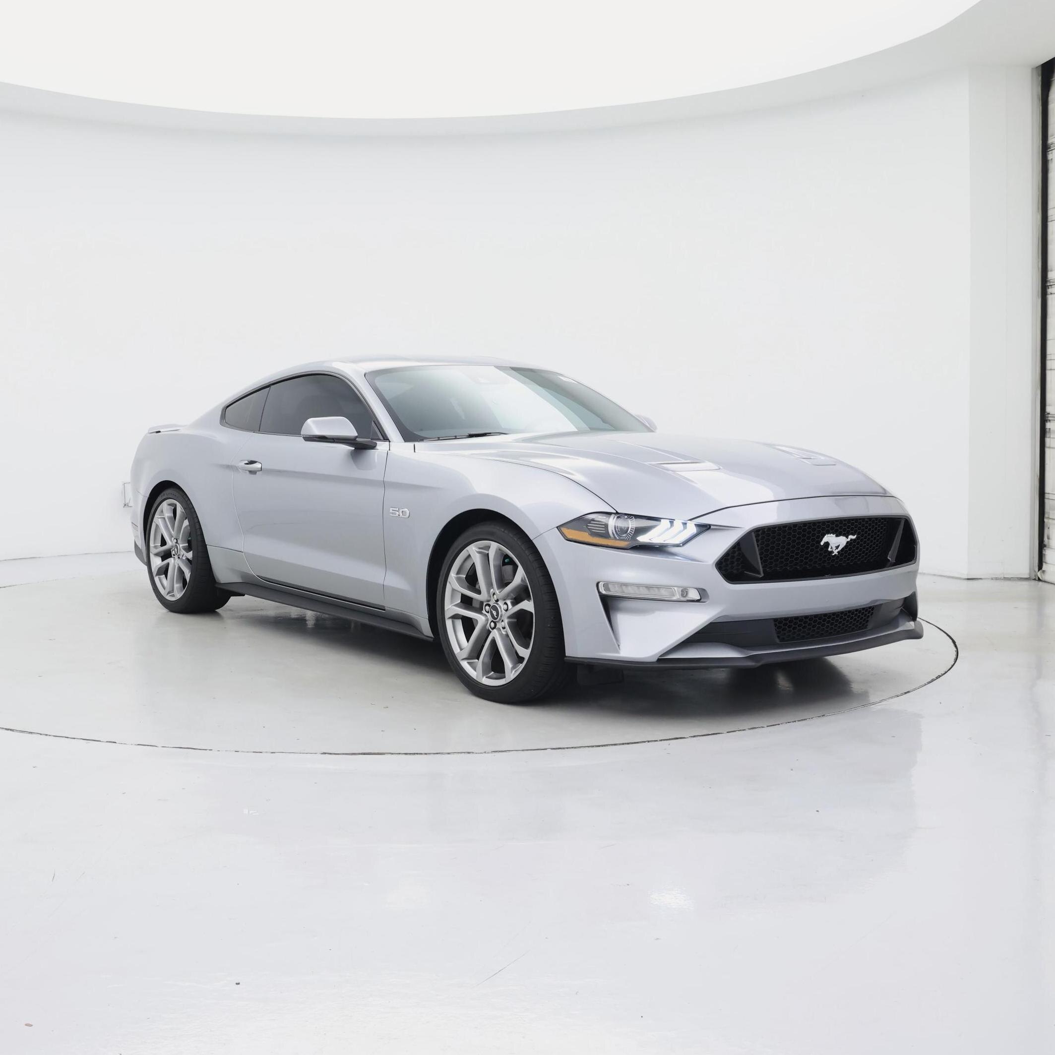 Silver 2022 Ford Mustang Coupe Rear-Wheel Drive Manual