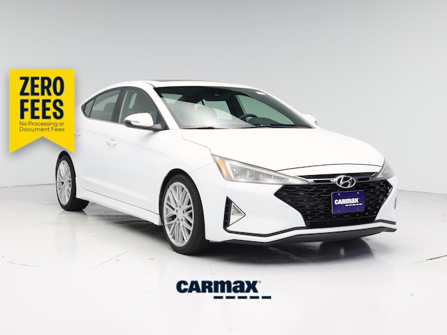 White 2019 Hyundai Elantra Sedan Front-Wheel Drive Automatic