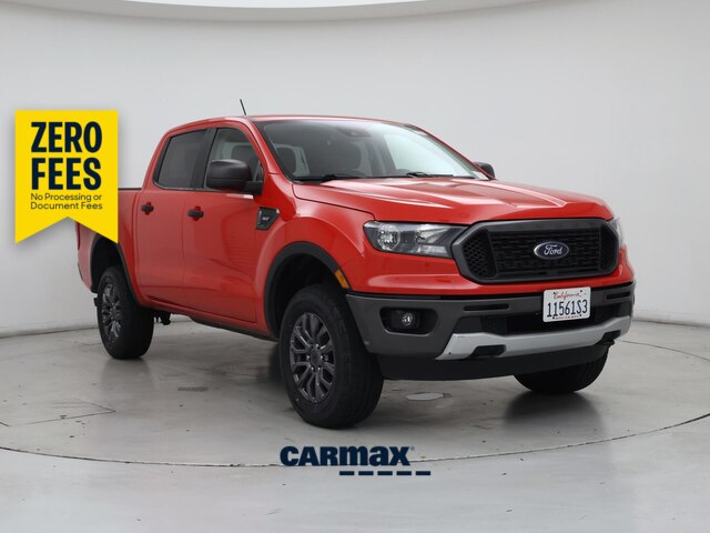 Red 2022 Ford Ranger Pickup Truck Four-Wheel Drive Automatic