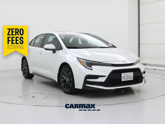 White 2023 Toyota Corolla Sedan Front-Wheel Drive Automatic