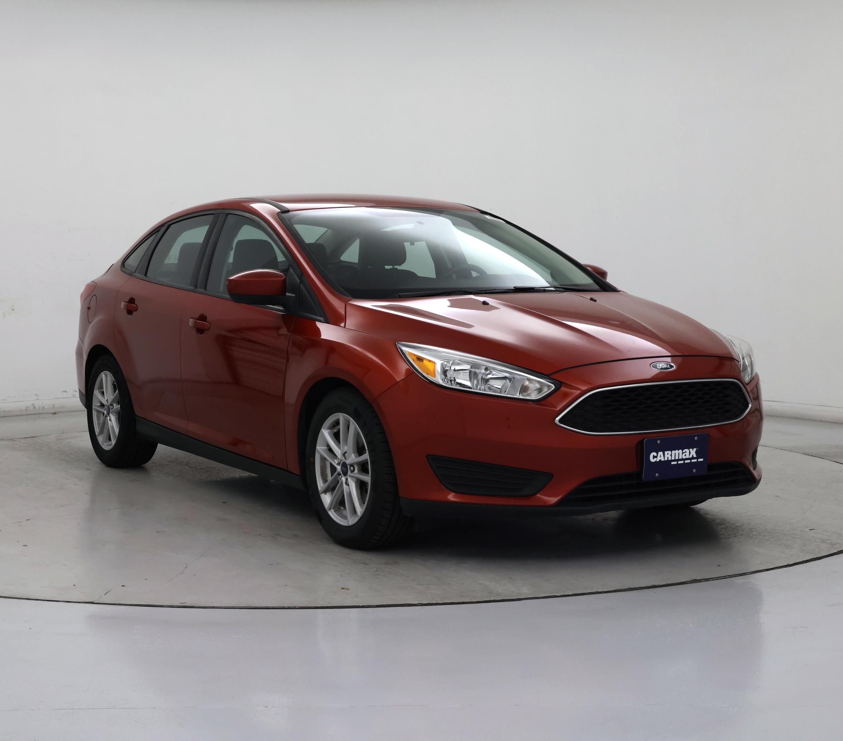 Red 2018 Ford Focus Sedan Front-Wheel Drive Automatic