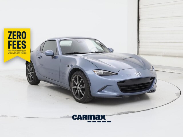 Blue 2017 Mazda MX-5 Miata Convertible Rear-Wheel Drive Manual