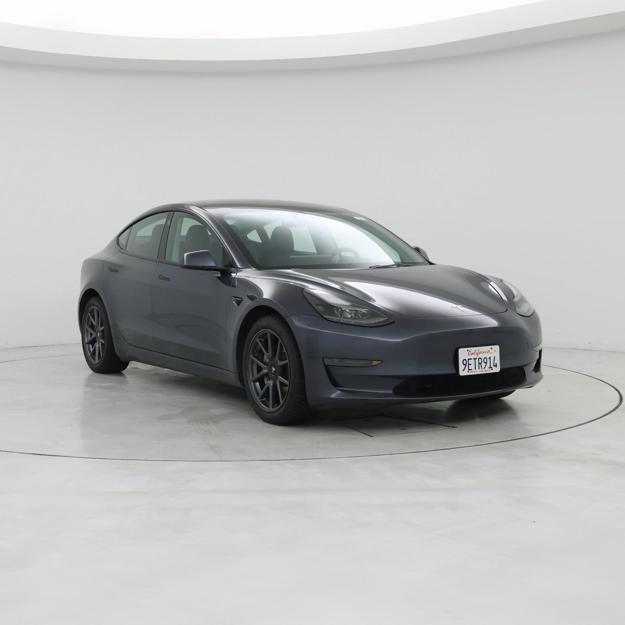 Gray 2023 Tesla Model 3 Sedan Rear-Wheel Drive Automatic