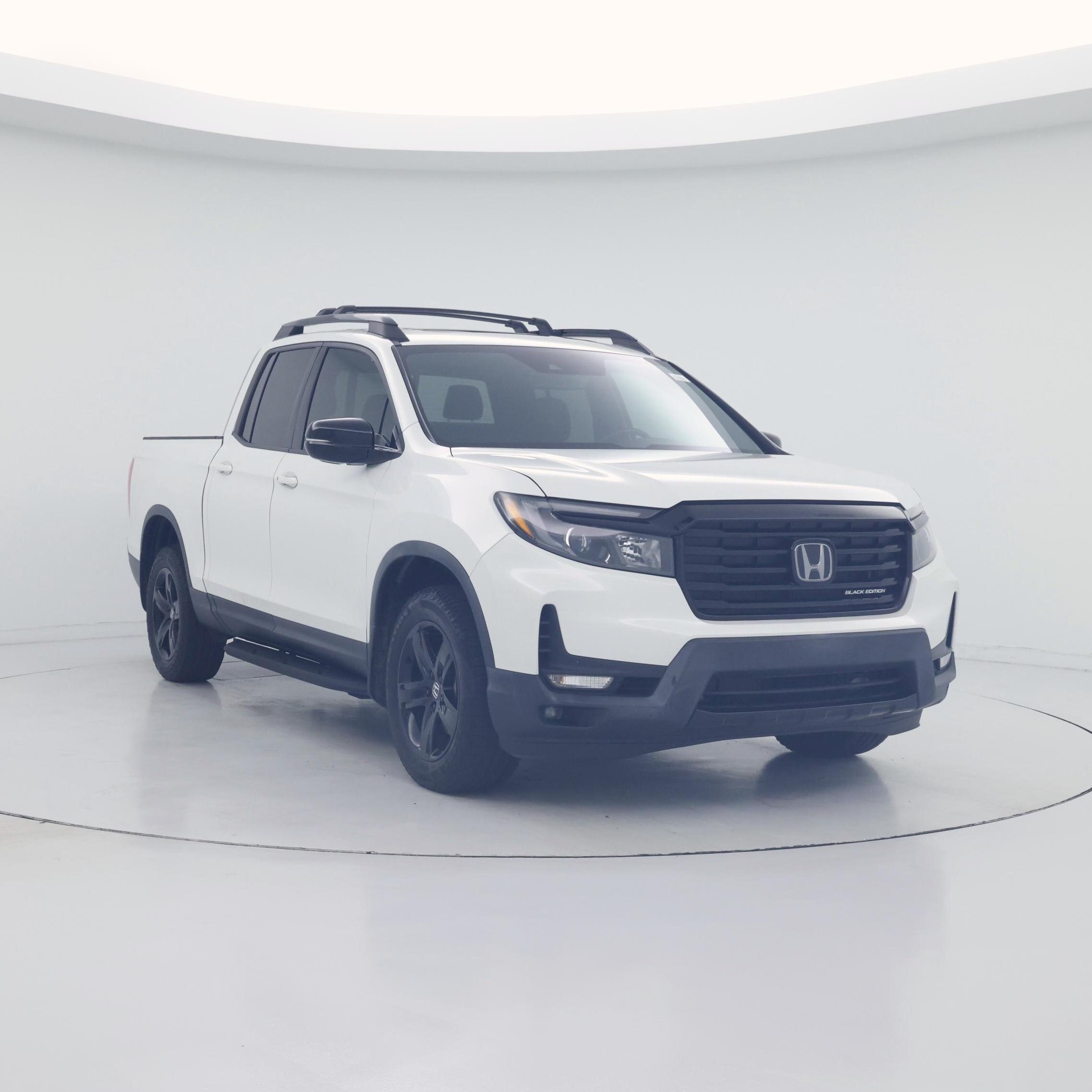 White 2021 Honda Ridgeline Pickup Truck All-Wheel Drive Automatic