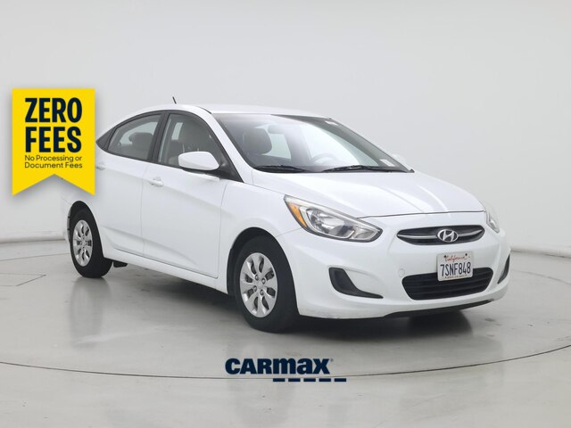 White 2016 Hyundai Accent Sedan Front-Wheel Drive Automatic