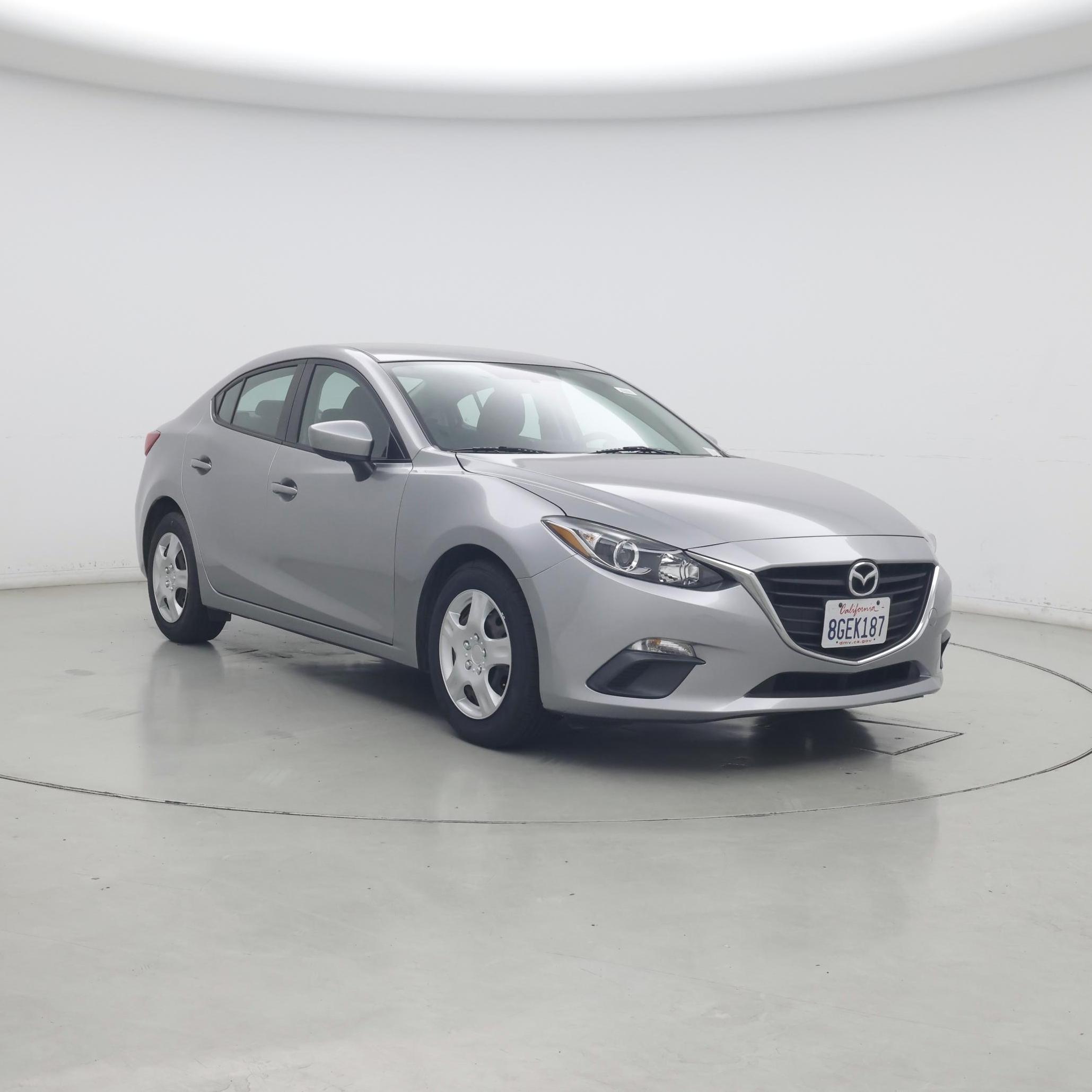 Silver 2015 Mazda MAZDA3 Sedan Front-Wheel Drive Manual