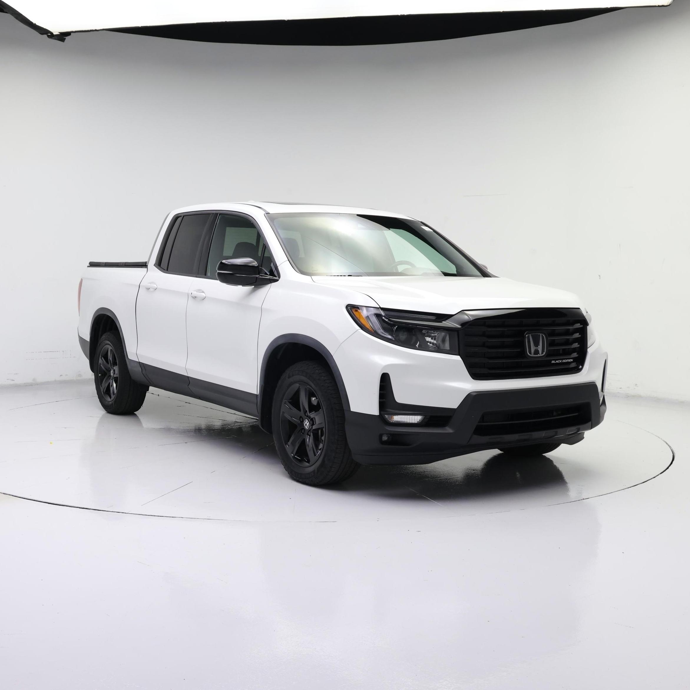 White 2022 Honda Ridgeline Pickup Truck All-Wheel Drive Automatic