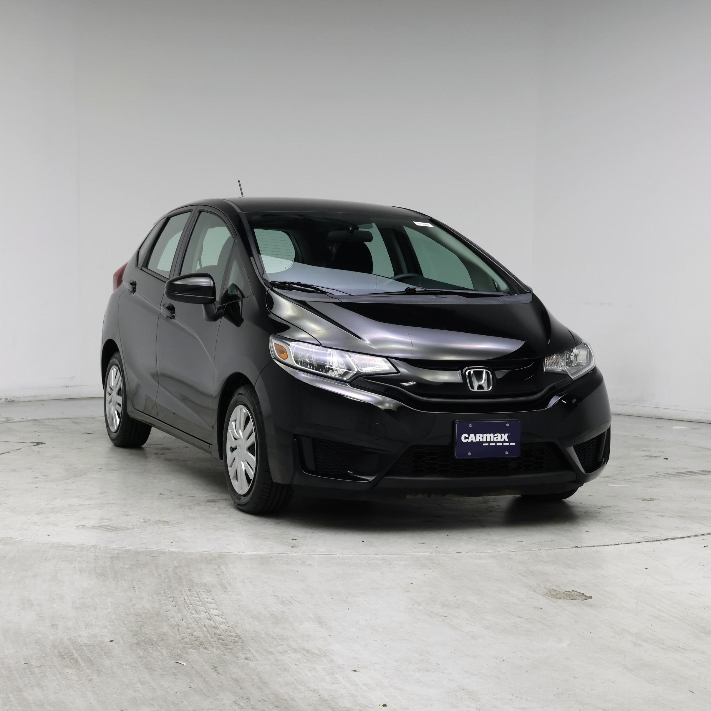 Black 2015 Honda Fit Hatchback Front-Wheel Drive Automatic