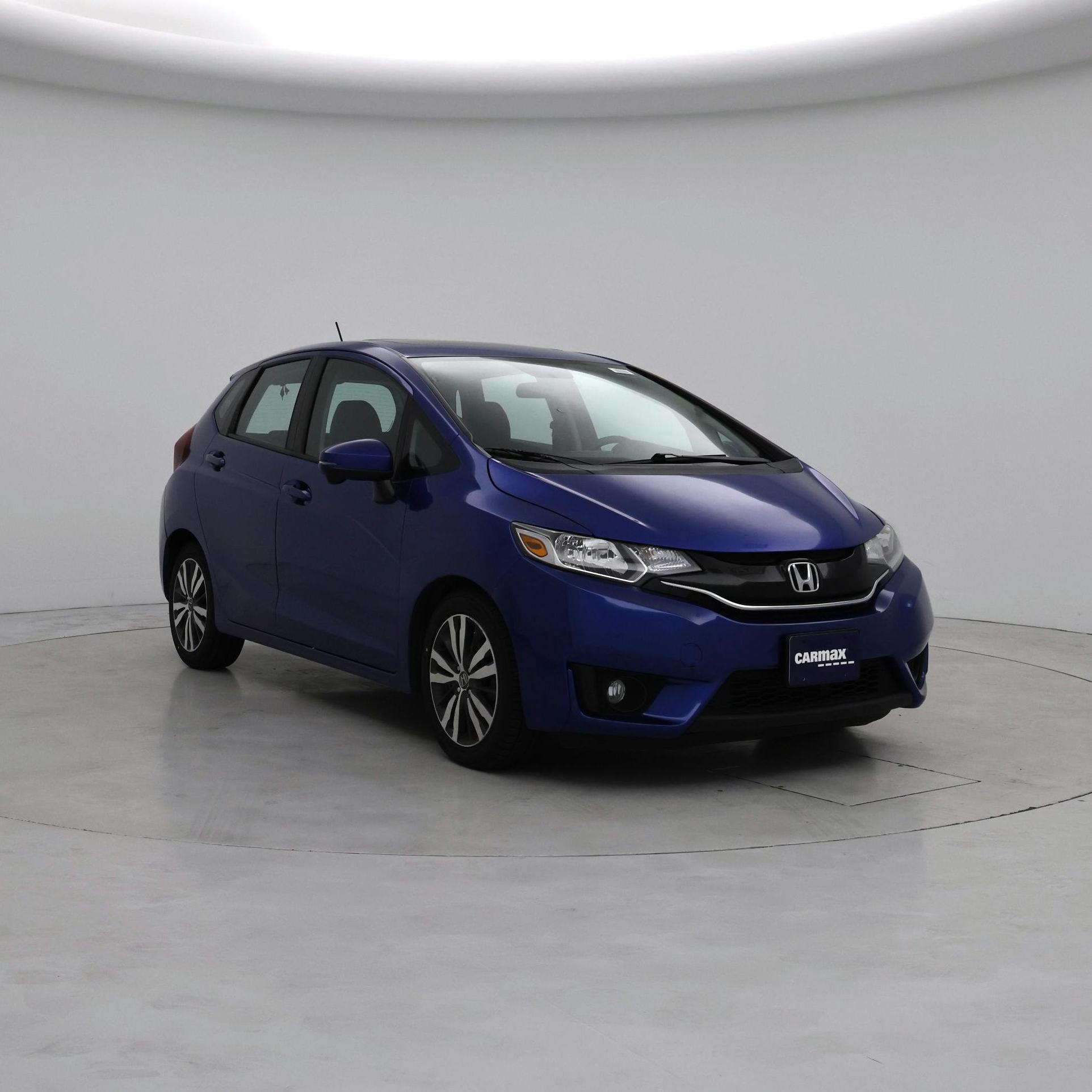 Blue 2015 Honda Fit Hatchback Front-Wheel Drive Automatic