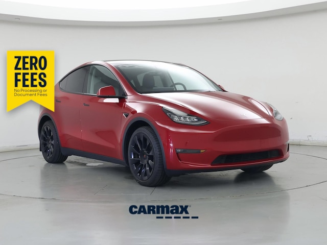 Red 2022 Tesla Model Y SUV / Crossover All-Wheel Drive Automatic