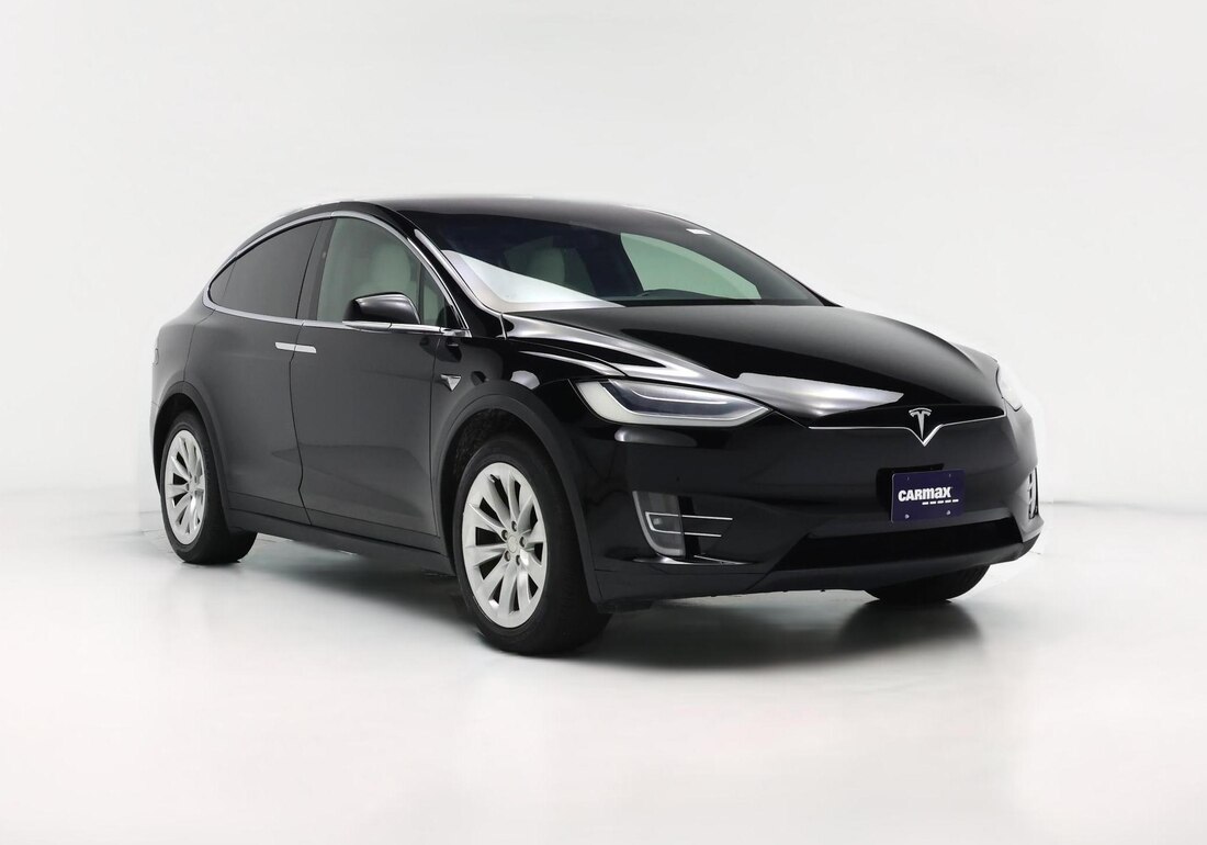 2021 Tesla Model X Long Range Plus in Black — CarMax photo