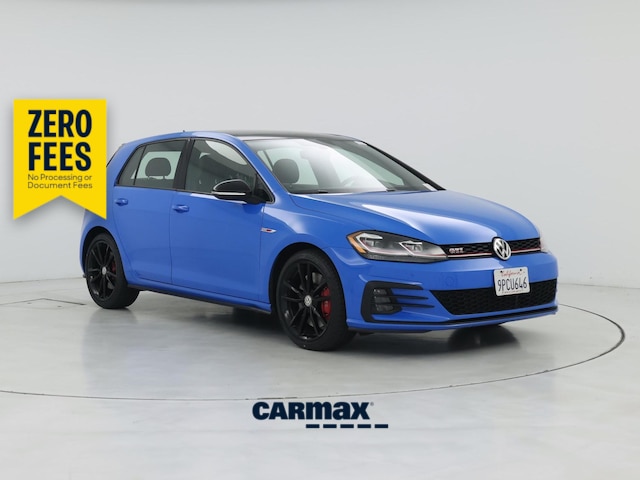 Blue 2021 Volkswagen Golf GTI Hatchback Front-Wheel Drive Automatic