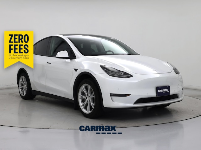 White 2021 Tesla Model Y SUV / Crossover Rear-Wheel Drive Automatic