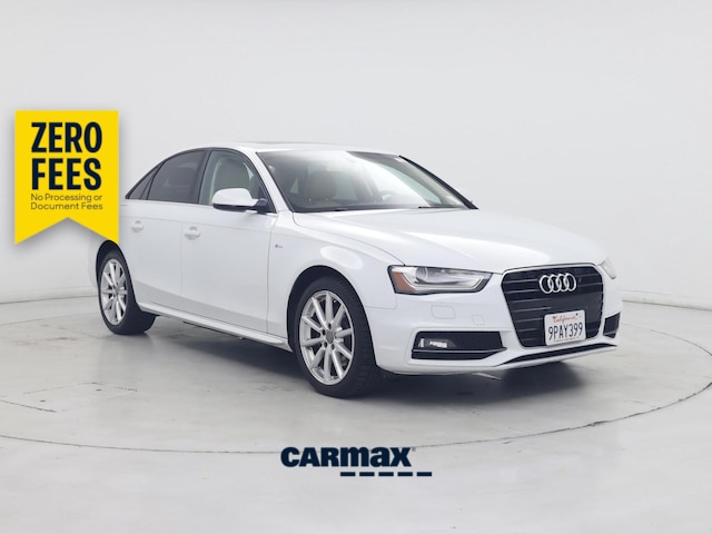 White 2016 Audi A4 Sedan Front-Wheel Drive Automatic
