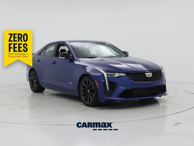 Blue 2023 Cadillac CT4-V Blackwing Sedan Rear-Wheel Drive Manual