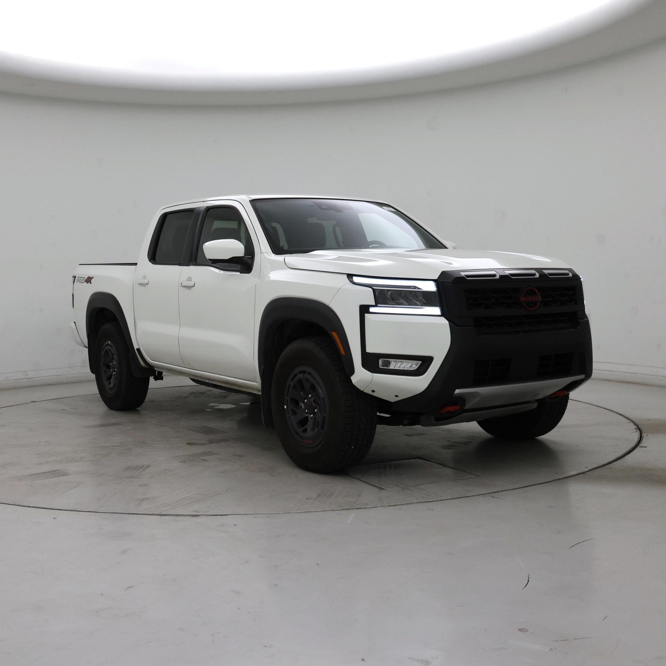 White 2025 Nissan Frontier Pickup Truck Four-Wheel Drive Automatic