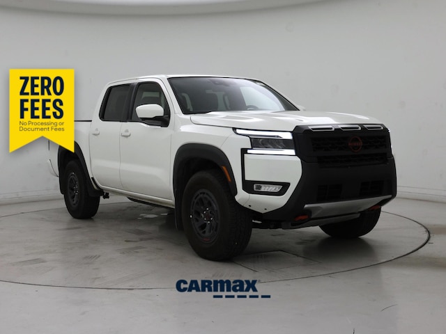 White 2025 Nissan Frontier Pickup Truck Four-Wheel Drive Automatic