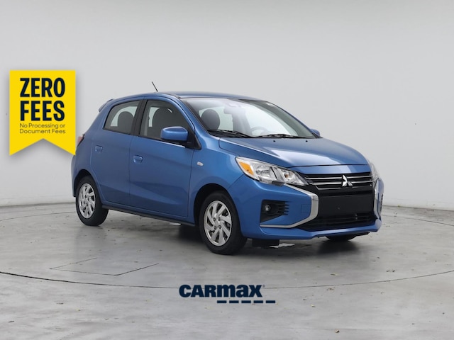 Blue 2024 Mitsubishi Mirage Hatchback Front-Wheel Drive Automatic