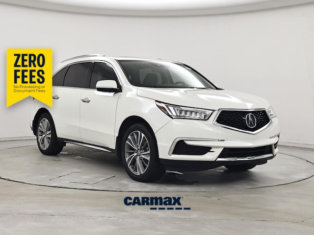 White 2018 Acura MDX SUV / Crossover Front-Wheel Drive Automatic