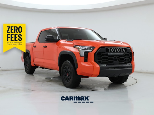 Red 2023 Toyota Tundra Hybrid Pickup Truck Four-Wheel Drive Automatic
