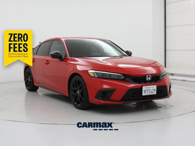 Red 2023 Honda Civic Hatchback Hatchback Front-Wheel Drive Automatic