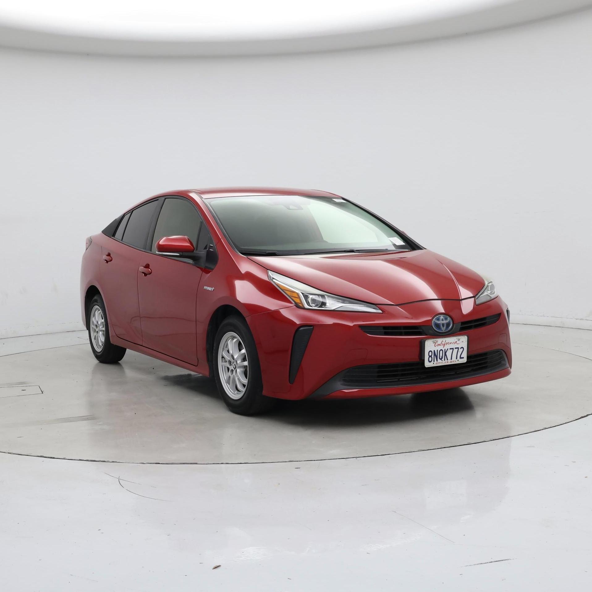 Red 2019 Toyota Prius Hatchback Front-Wheel Drive Automatic