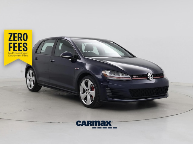 Blue 2016 Volkswagen Golf GTI Hatchback Front-Wheel Drive Manual