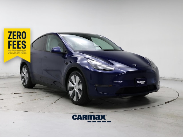 Blue 2022 Tesla Model Y SUV / Crossover All-Wheel Drive Automatic