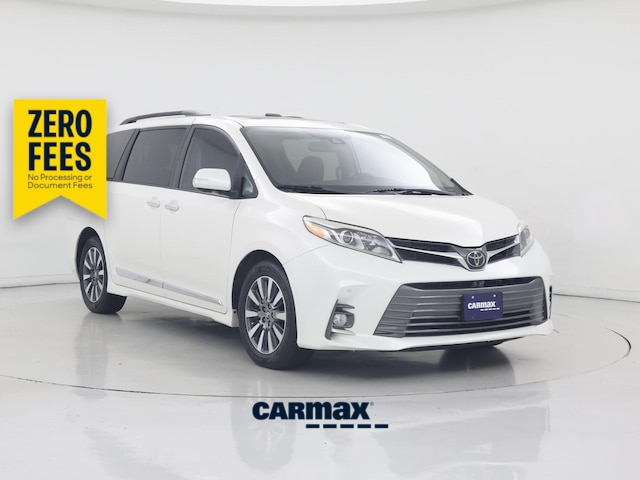 White 2020 Toyota Sienna Minivan Front-Wheel Drive Automatic