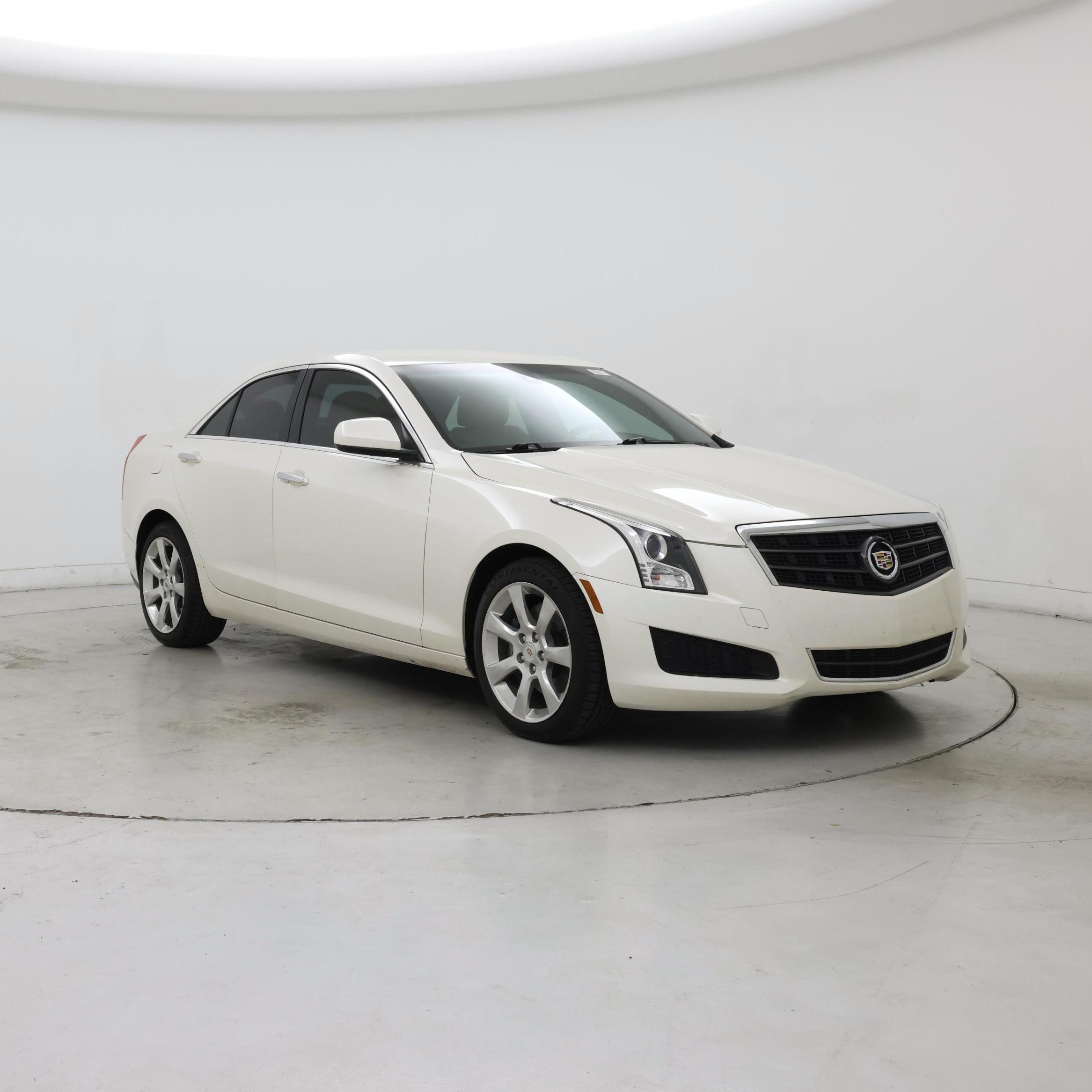 White 2014 Cadillac ATS Sedan Rear-Wheel Drive Automatic