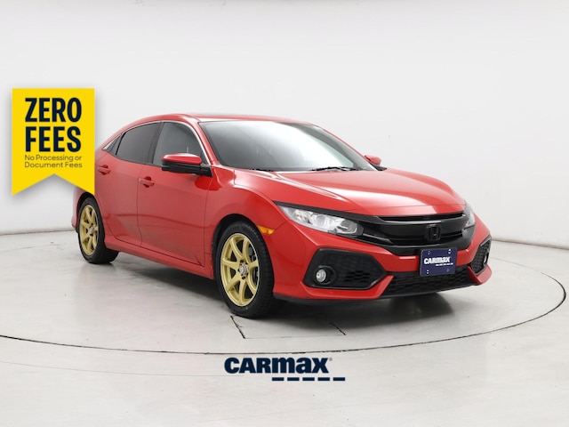 Red 2017 Honda Civic Hatchback Hatchback Front-Wheel Drive Automatic