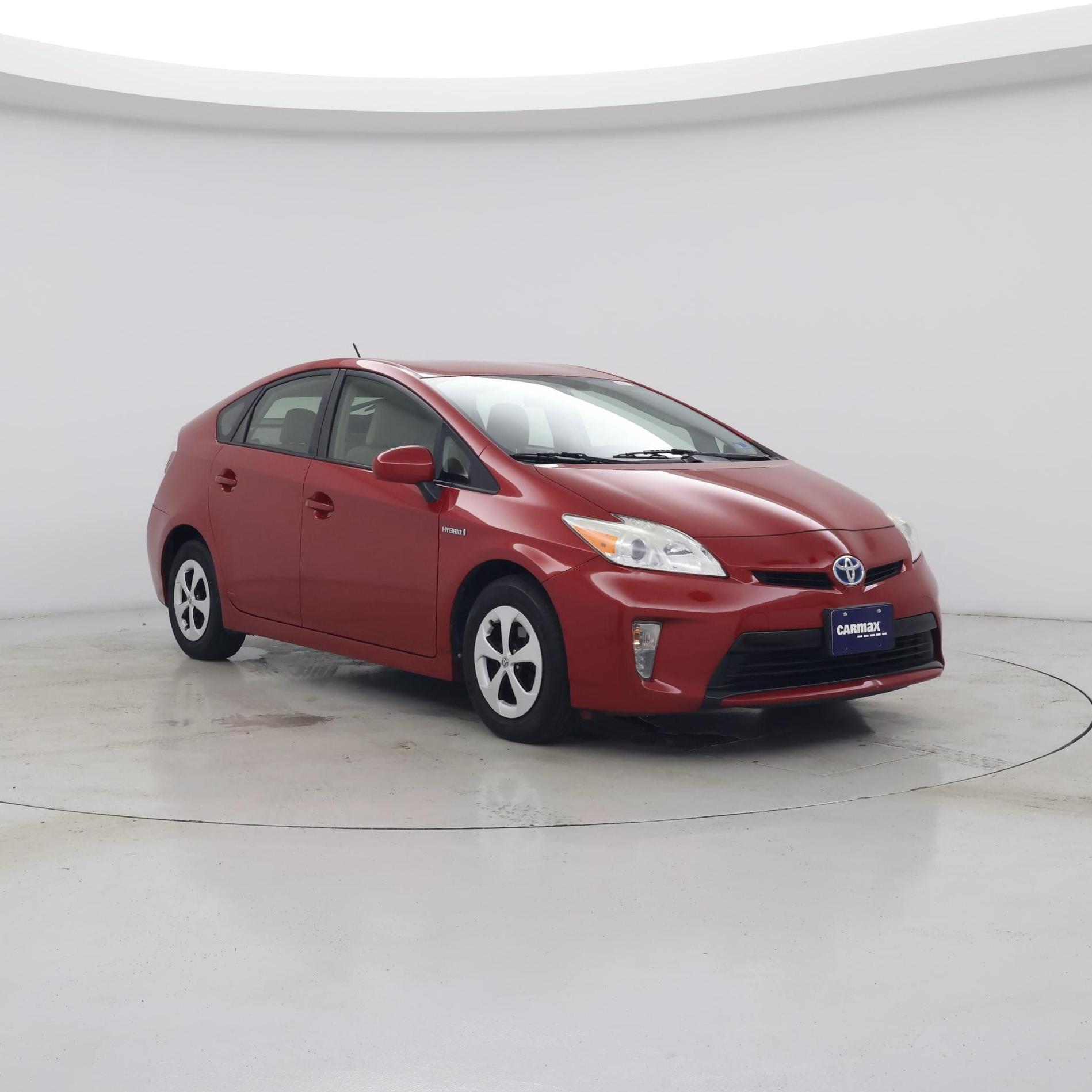 Red 2015 Toyota Prius Hatchback Front-Wheel Drive Automatic
