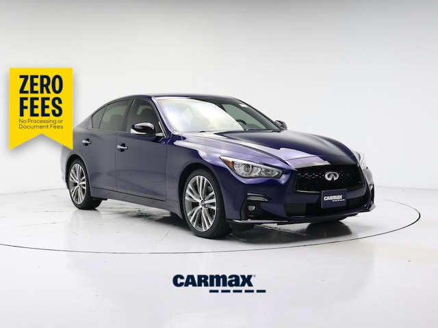 Blue 2023 INFINITI Q50 Sedan All-Wheel Drive Automatic