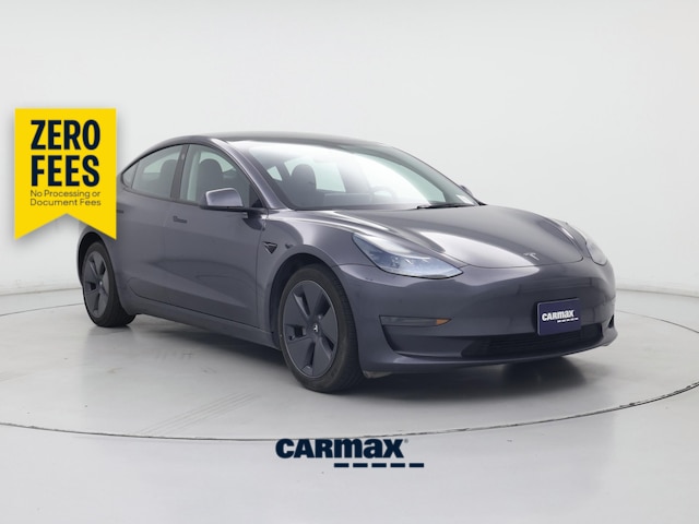 Gray 2023 Tesla Model 3 Sedan Rear-Wheel Drive Automatic