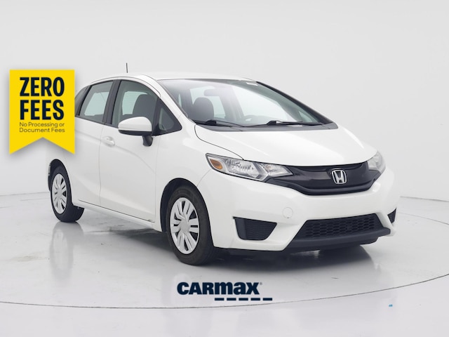 White 2015 Honda Fit Hatchback Front-Wheel Drive Automatic