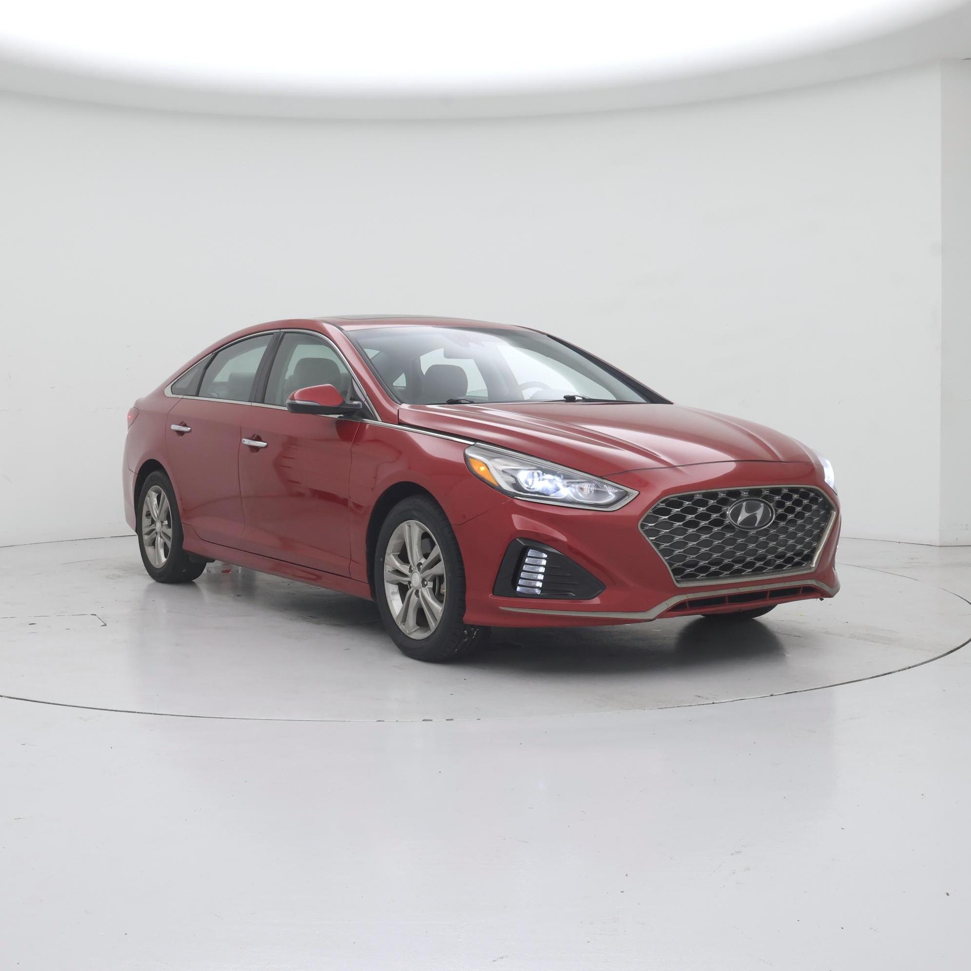 Red 2019 Hyundai Sonata Sedan Front-Wheel Drive Automatic