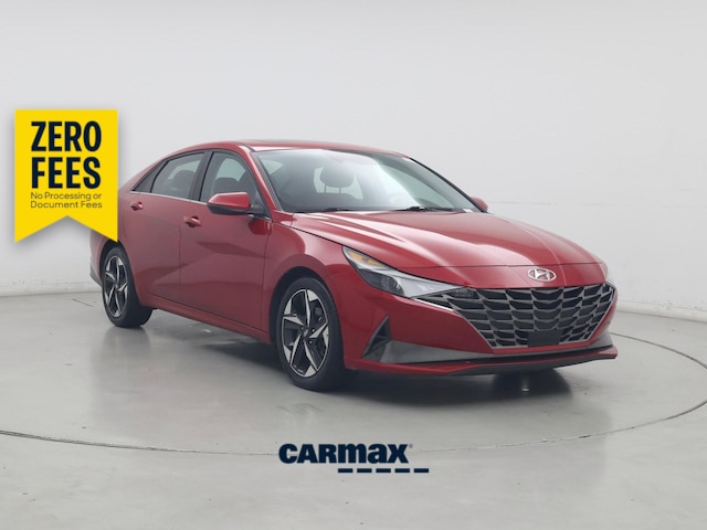Red 2021 Hyundai Elantra Sedan Front-Wheel Drive Automatic