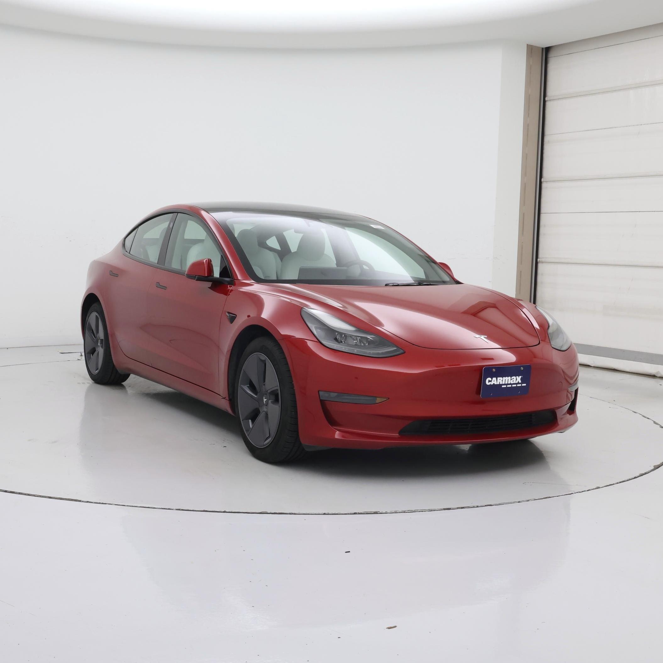 Red 2023 Tesla Model 3 Sedan Rear-Wheel Drive Automatic