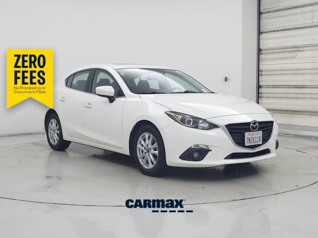 White 2015 Mazda MAZDA3 Sedan Front-Wheel Drive Automatic