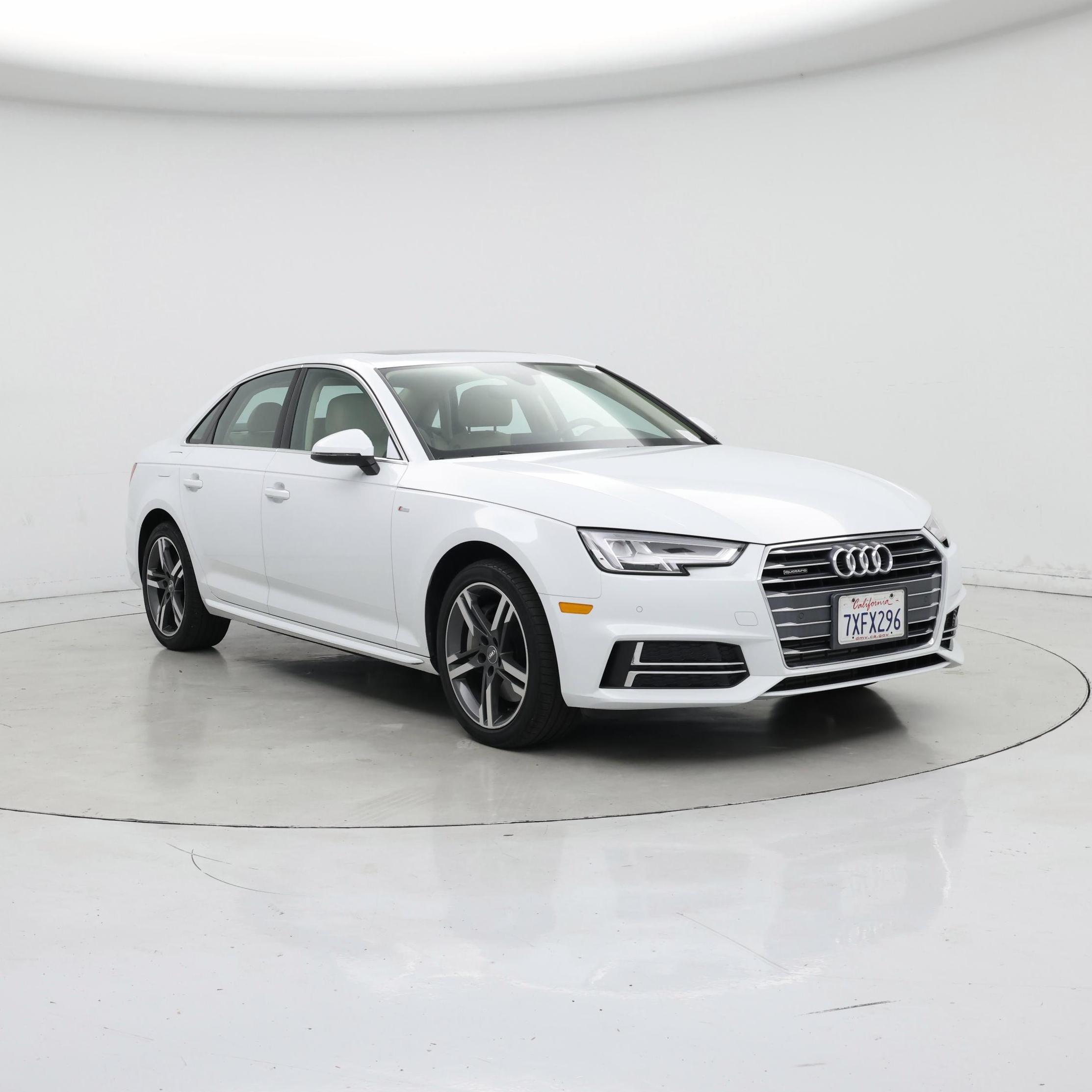 White 2017 Audi A4 Sedan All-Wheel Drive Automatic