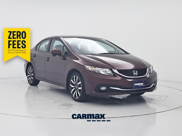 Red 2014 Honda Civic Sedan Front-Wheel Drive Automatic
