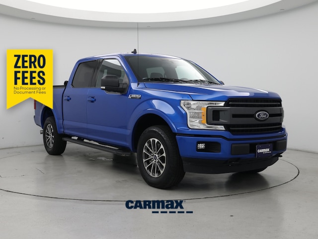 Blue 2020 Ford F-150 Pickup Truck Four-Wheel Drive Automatic
