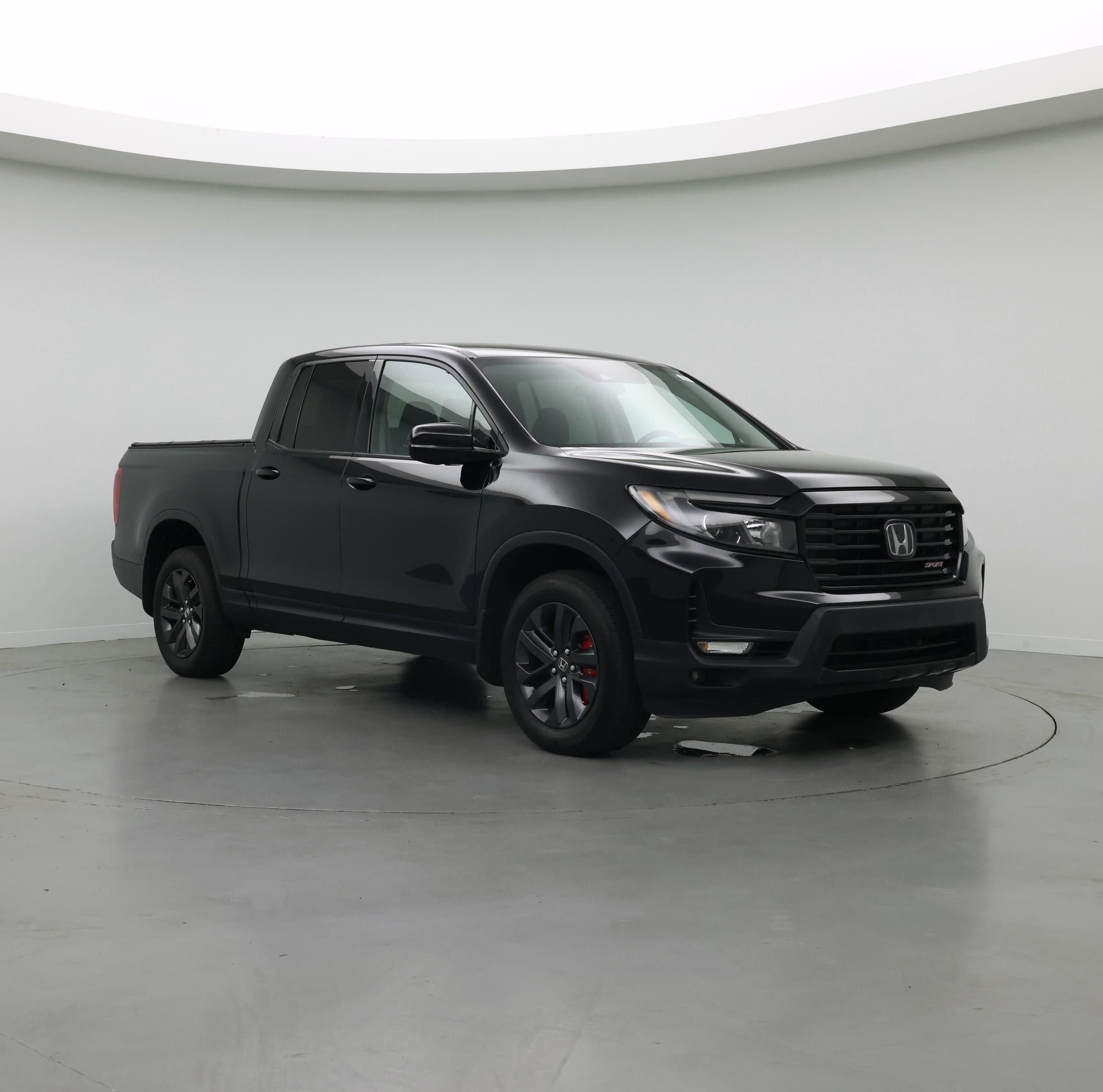 Black 2021 Honda Ridgeline Pickup Truck All-Wheel Drive Automatic