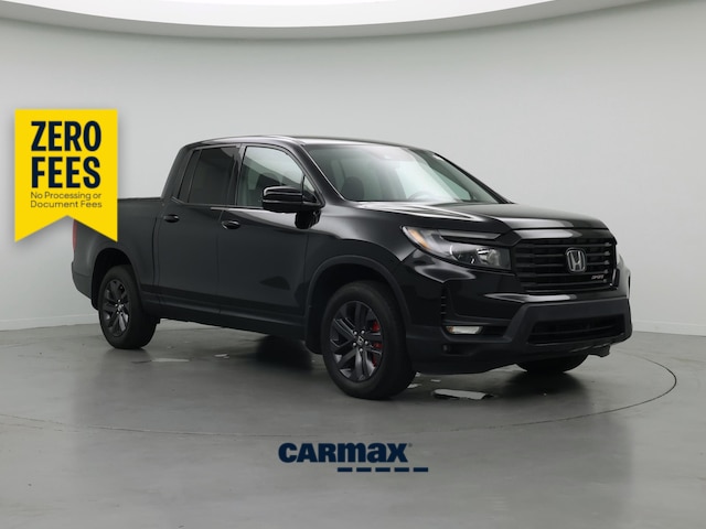 Black 2021 Honda Ridgeline Pickup Truck All-Wheel Drive Automatic