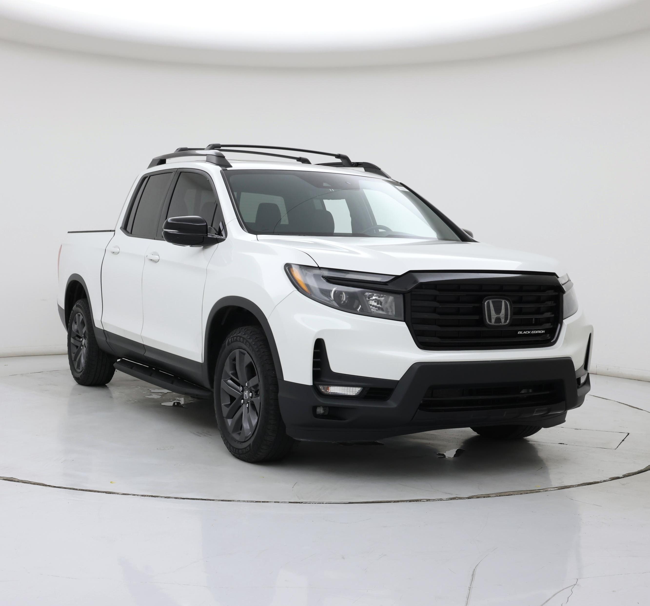 White 2021 Honda Ridgeline Pickup Truck All-Wheel Drive Automatic