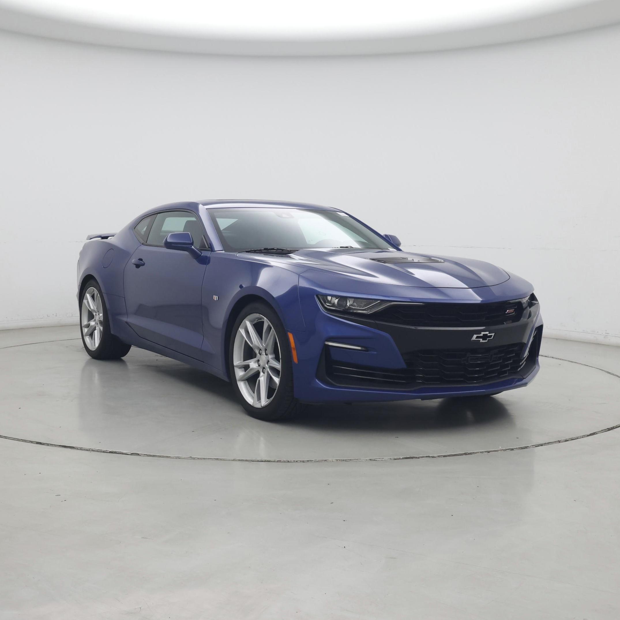 Blue 2019 Chevrolet Camaro Coupe Rear-Wheel Drive Manual