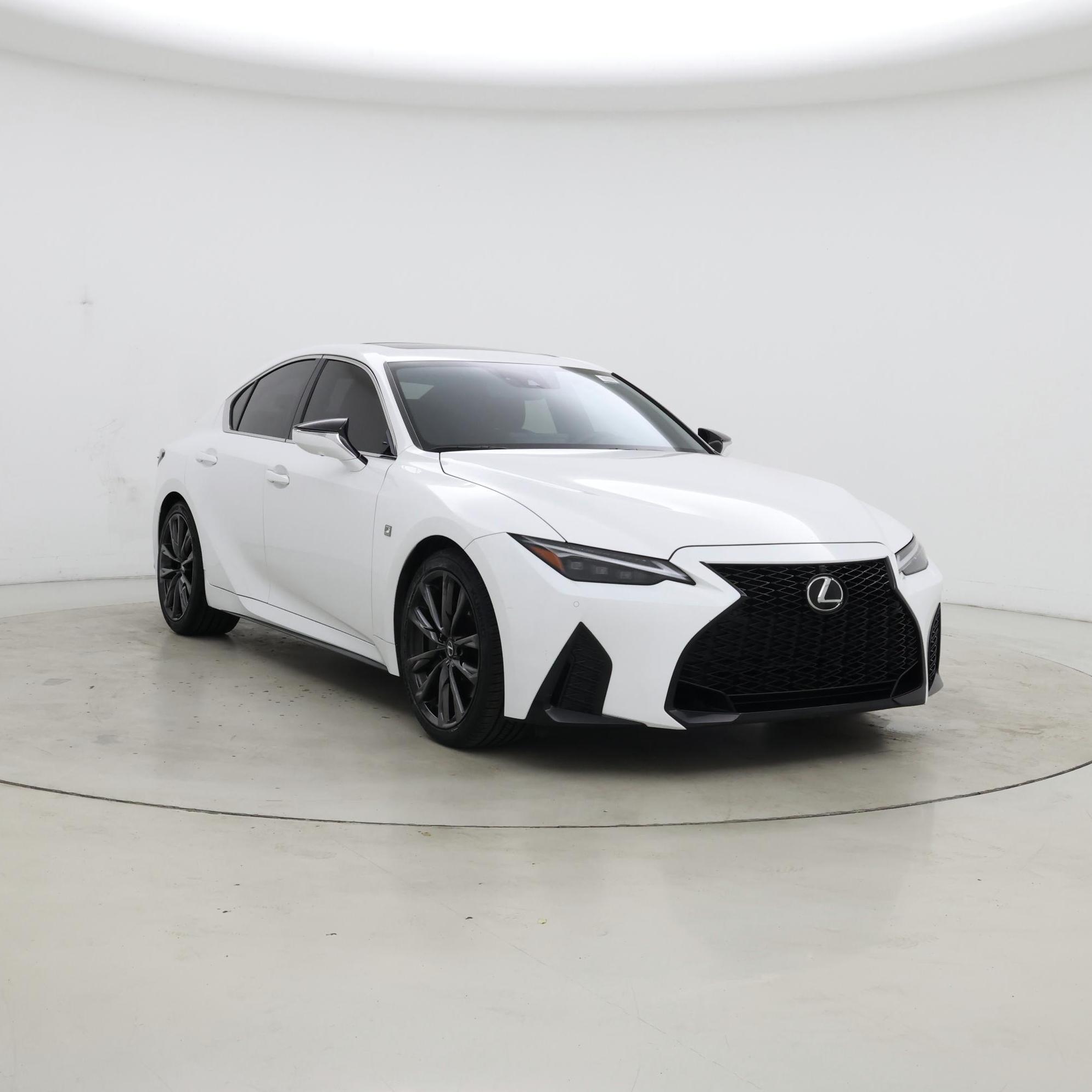 White 2023 Lexus IS Sedan Rear-Wheel Drive Automatic