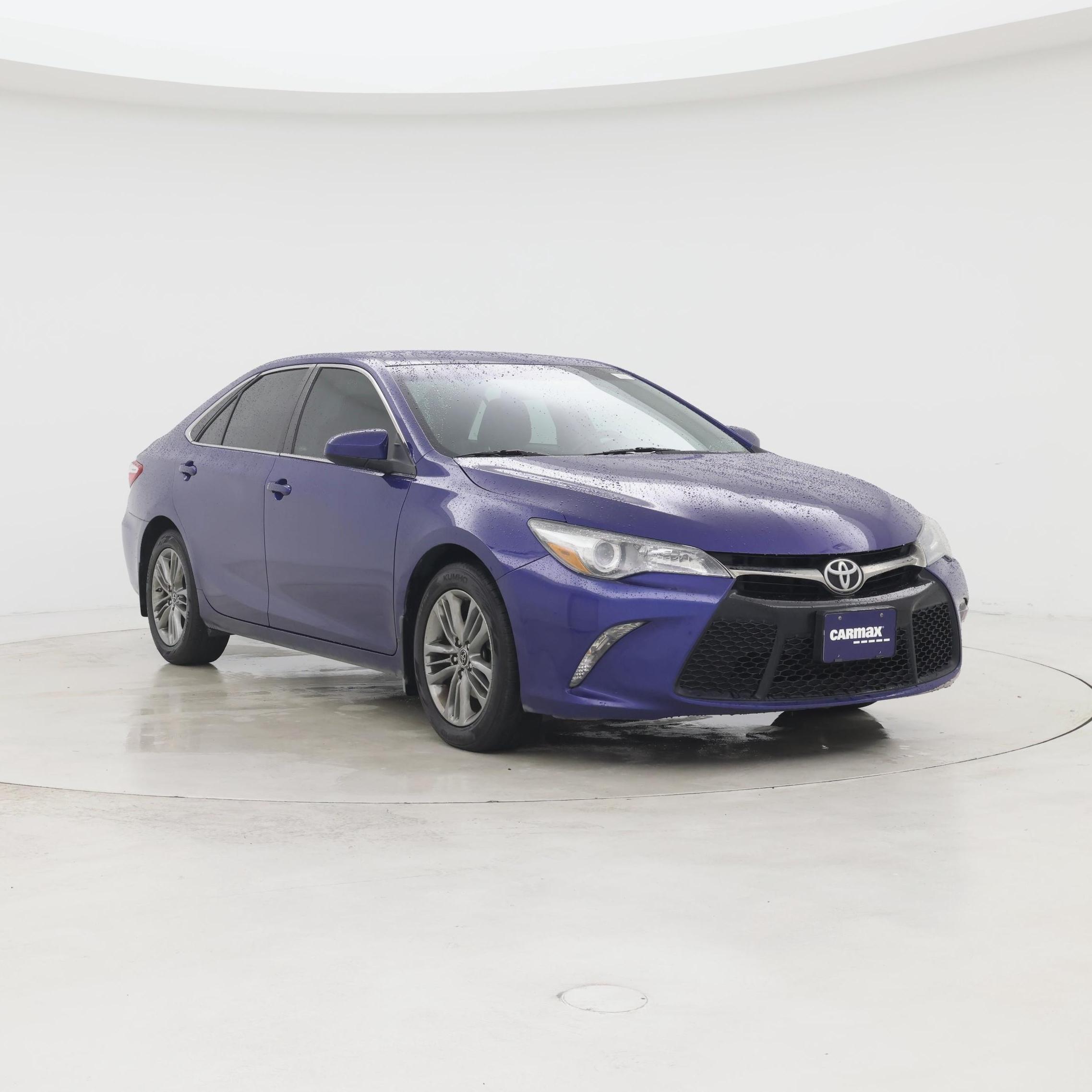 Blue 2015 Toyota Camry Sedan Front-Wheel Drive Automatic