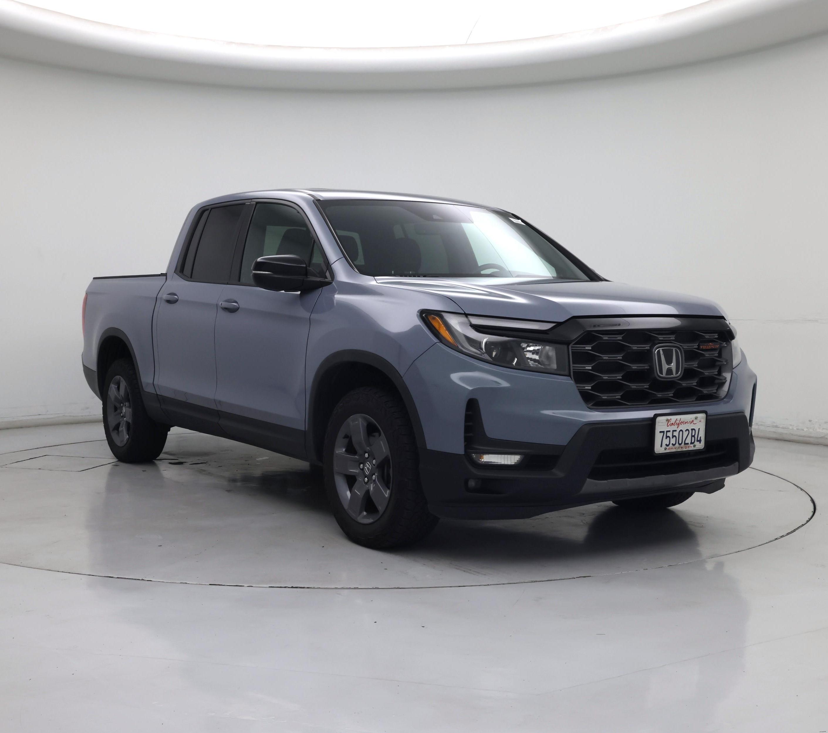 Gray 2024 Honda Ridgeline Pickup Truck All-Wheel Drive Automatic
