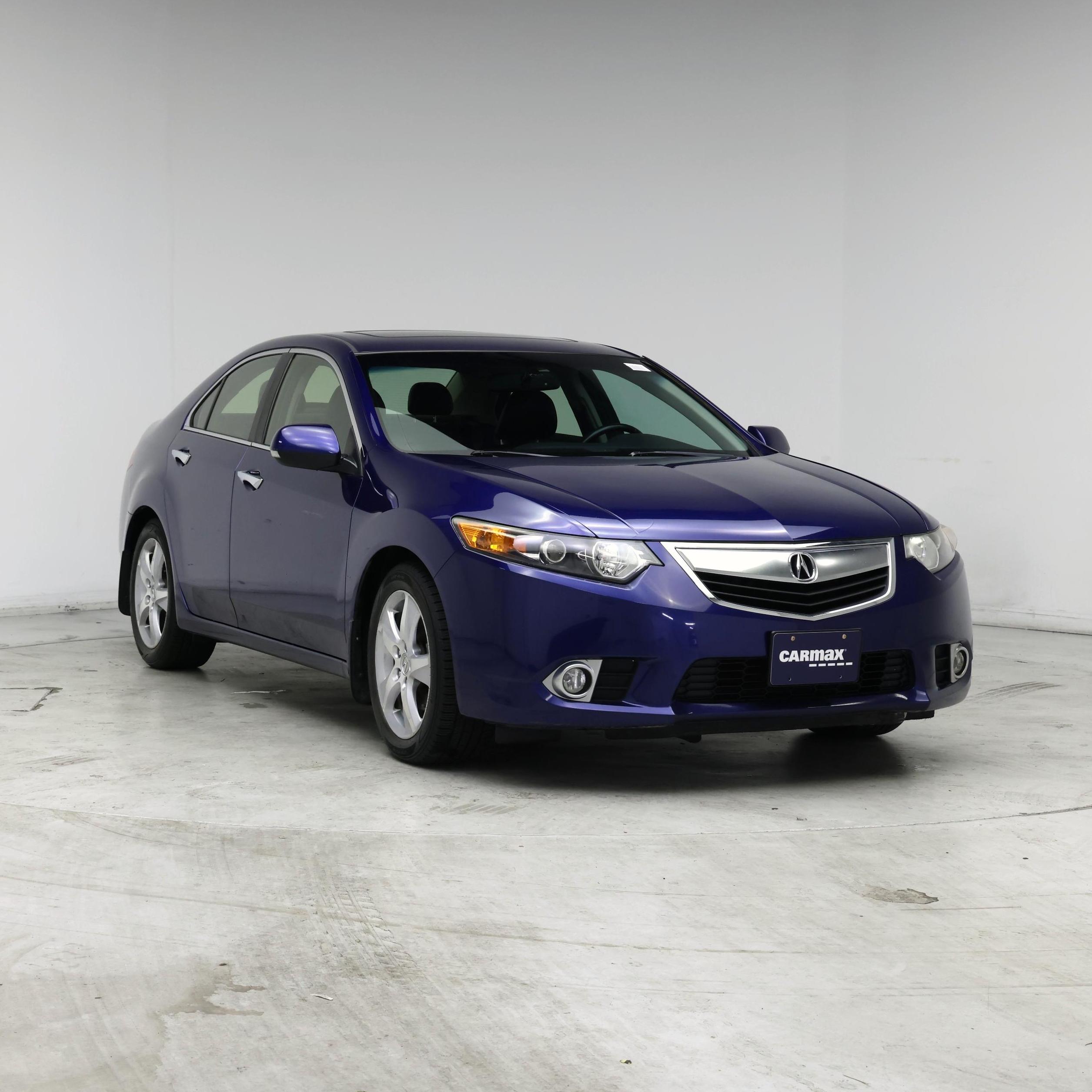 Blue 2014 Acura TSX Sedan Front-Wheel Drive Automatic